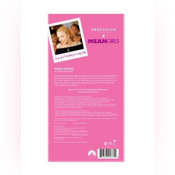 Profusion x Mean Girls
Regina George So Popular Lip Duo - Picture 8 of 9